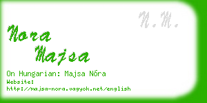 nora majsa business card